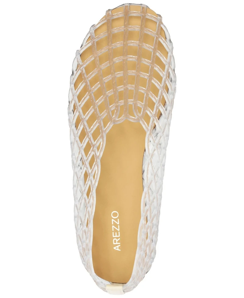 Arezzo Women's Jada Jelly Slip-On Ballet Flats