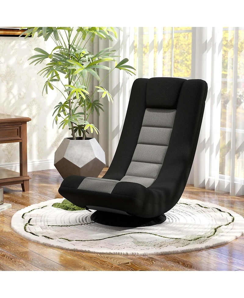 360° Swivel Gaming Chair 4 Position Adjustable Folding Floor Sofa Indoor