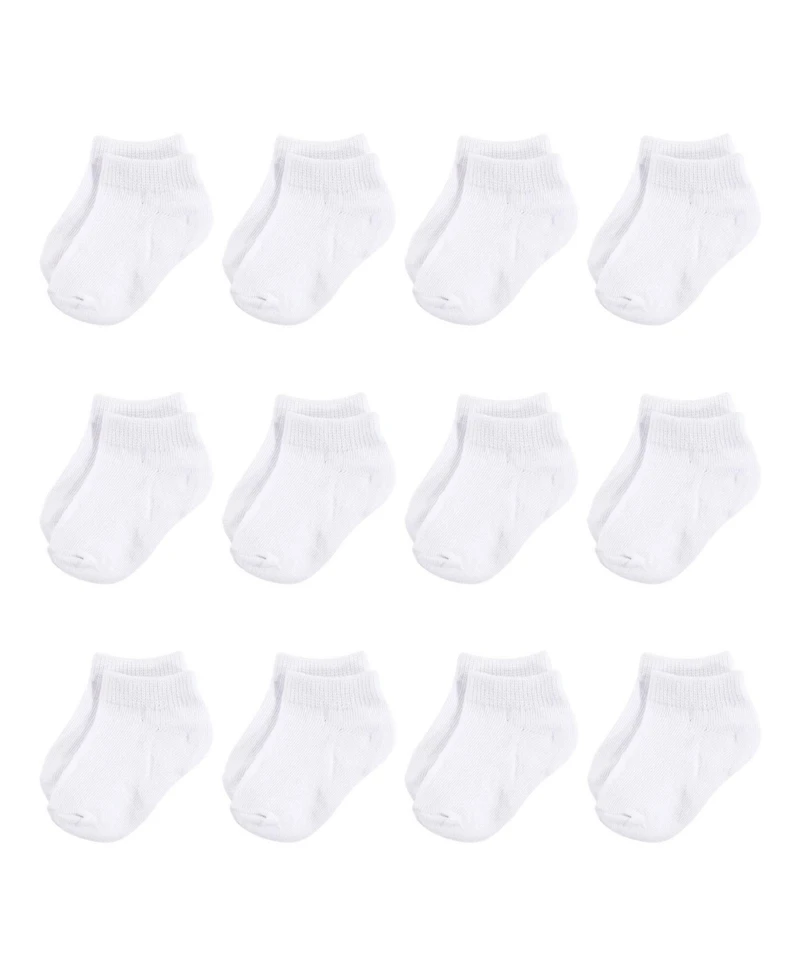Hudson Baby Boys Unisex 12Pk No Show Socks