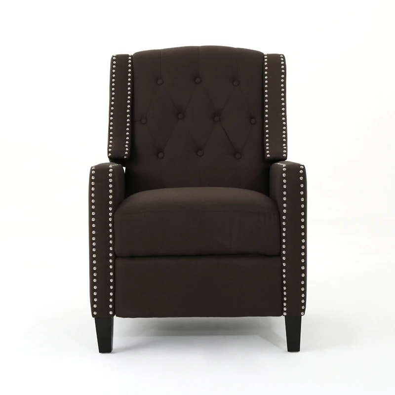 Streamdale Classic Coffee Fabric Push Back Chair