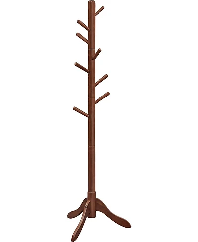 Songmics Home Free Standing Tree-Shaped Coat Rack with adjustable Height Options, Ideal for the Living Room, Bedroom, Brown