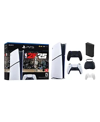Sony PlayStation 5 Slim Console Digital Edition – Nba 2K25 Bundle With Black Controller and Accessories - Black