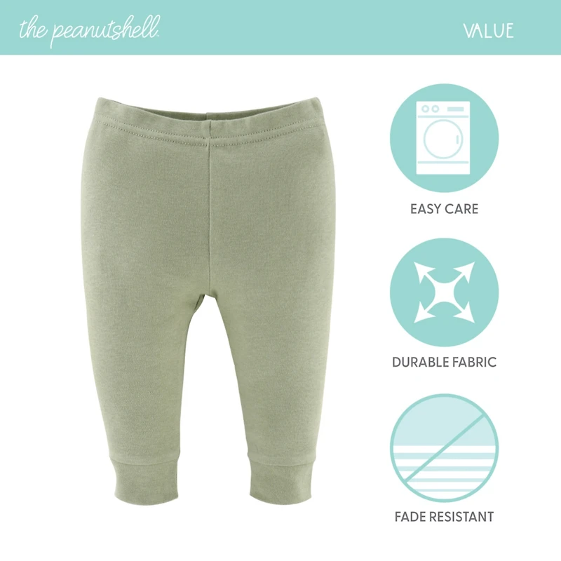 The Peanutshell Baby Boys Pants, 5-Pack Basics