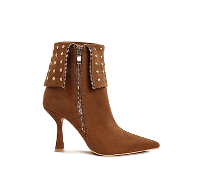 Piccini Stud Embellished Foldover Boots