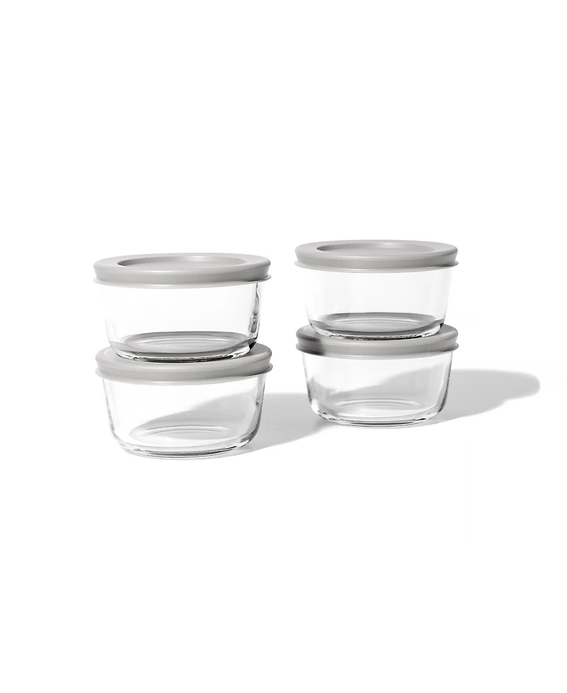 Dura Living 16-Piece 1 Cup Round Food Storage and Meal Prep Container Set