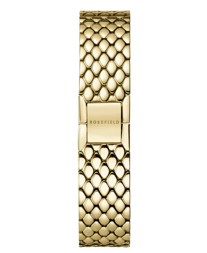 Rosefield Oval Women's Gold Tone Stainless Steel Bracelet Watch 29mm