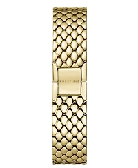 Rosefield Oval Women's Gold Tone Stainless Steel Bracelet Watch 29mm