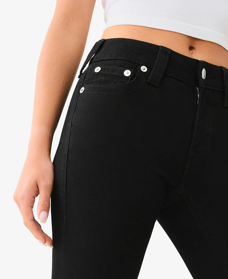 True Religion Women's Jennie Mid Rise Curvy Skinny Jeans