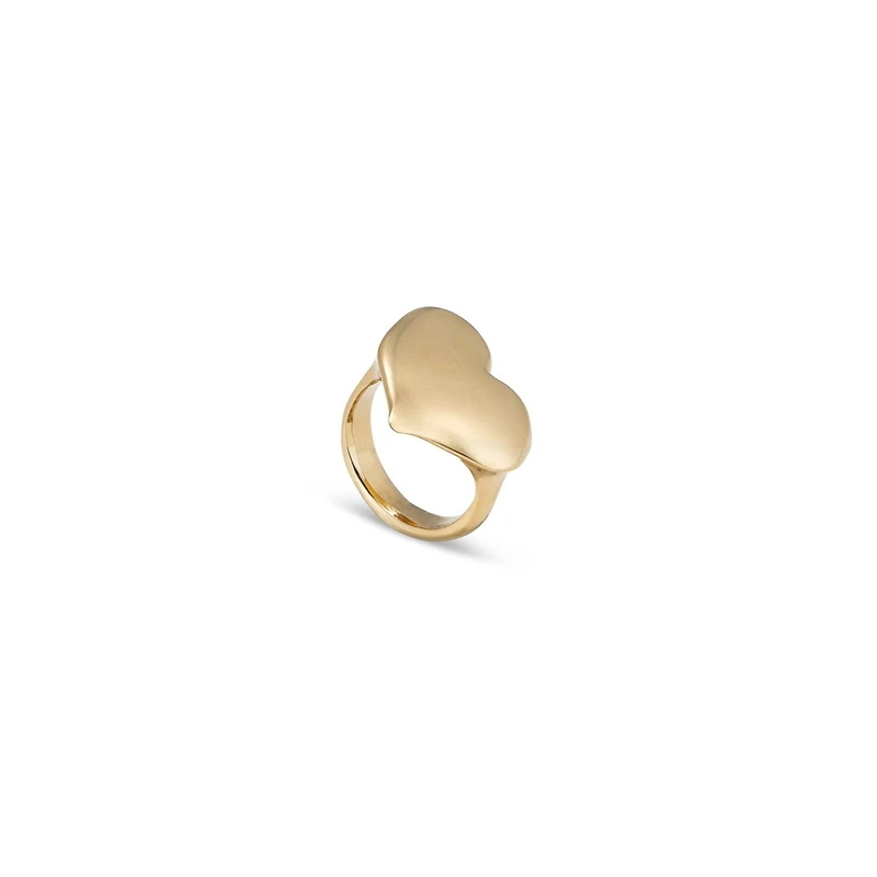 UNOde50 Big Heart Shaped Metal Alloy Ring