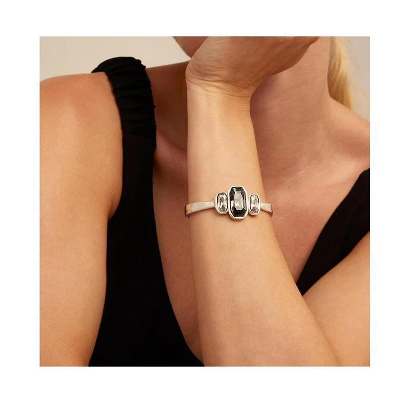 UNOde50 Sterling Silver Plated Metal Alloy Hidden Spring Bracelet