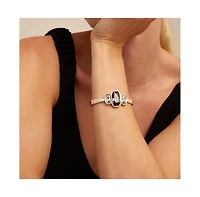 UNOde50 Sterling Silver Plated Metal Alloy Hidden Spring Bracelet