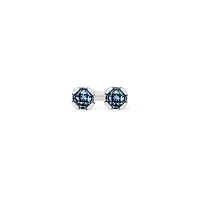 UNOde50 Two Faceted Crystals Facing Each Other Metal Alloy Ring