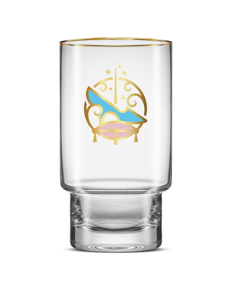 JoyJolt Disney Princess Iconic Tall Drinking Glasses, Set of 6