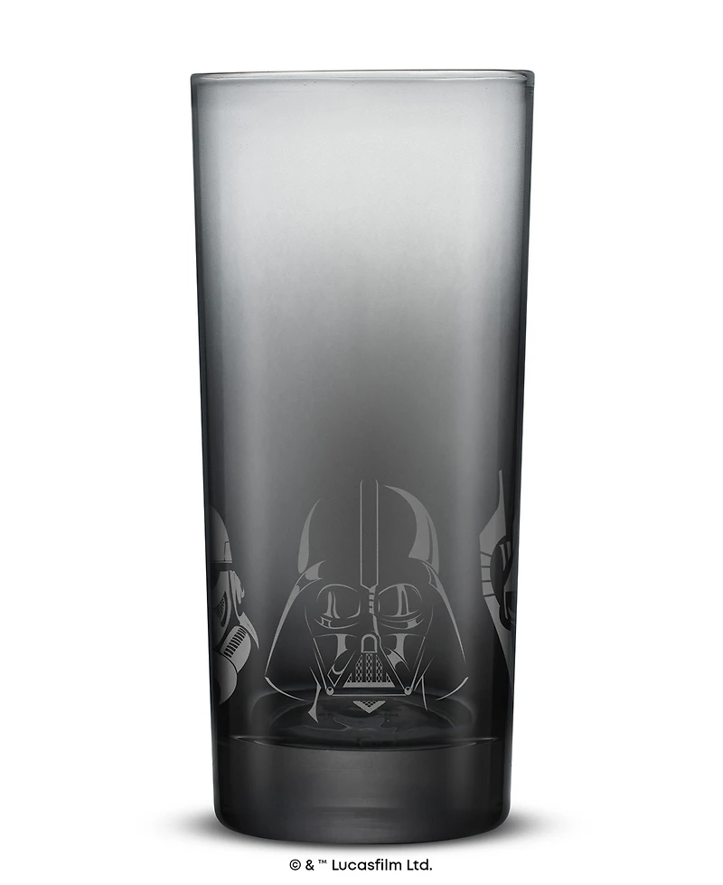 JoyJolt Star Wars Dark Side Tall Drinking Glasses, Set of 4