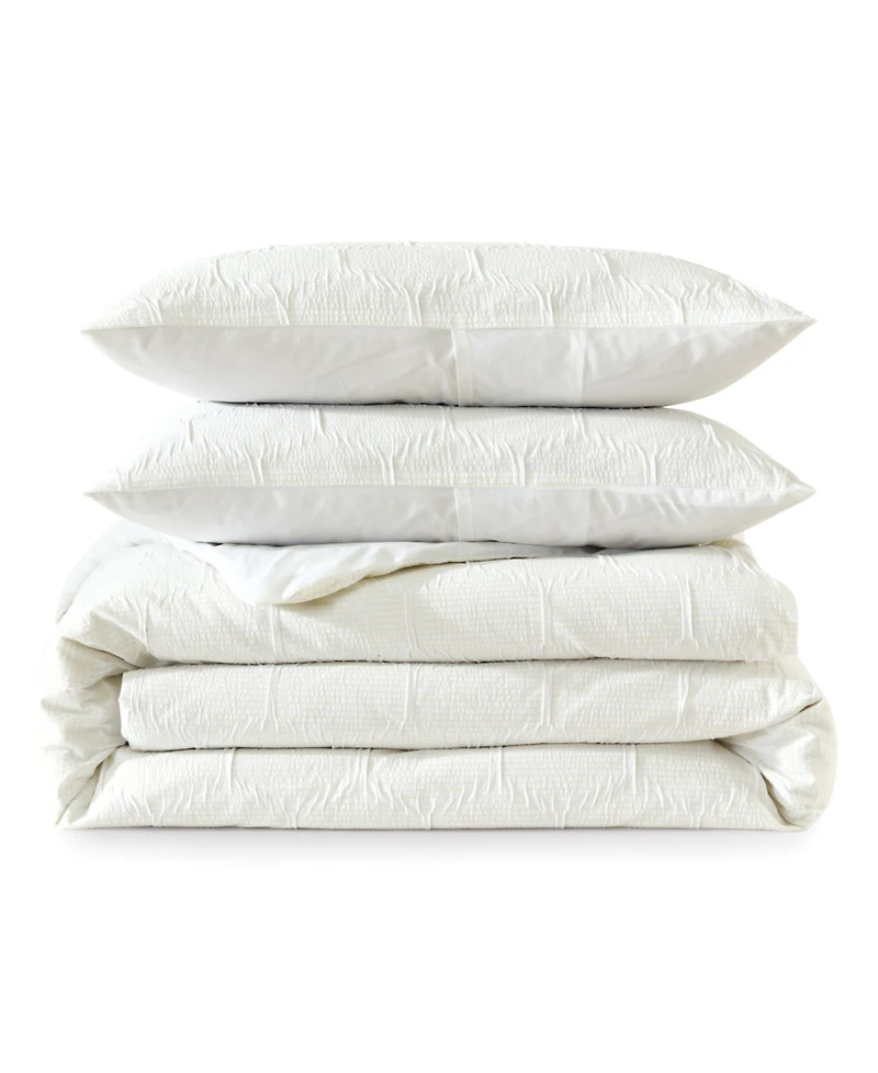 Dkny Modern Hexagon 3 Piece Duvet Cover Set, King