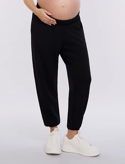 Motherhood Maternity Maternity Under the Belly Side Pockets Scuba Jogger - Motherhood