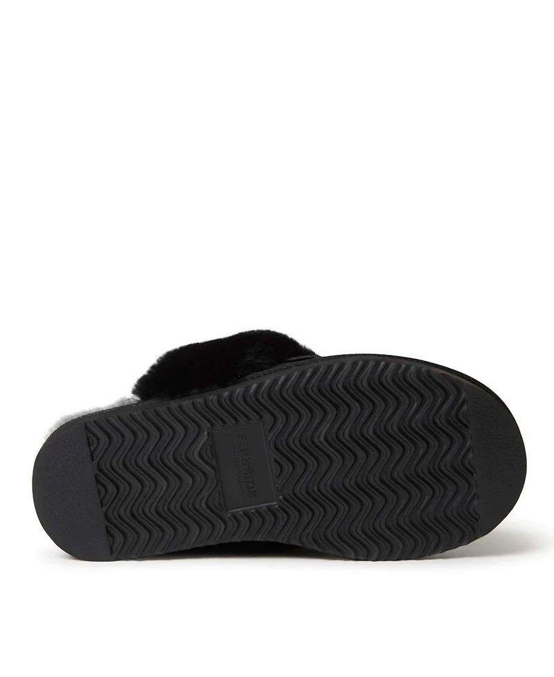 Fireside By Dearfoams Women's Sydney Genuine Shearling Scuff Slipper