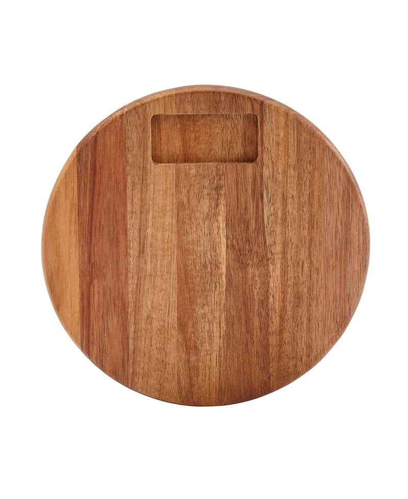 Tabletops Gallery 5-Piece Acacia Round Serving Board Set