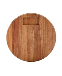 Tabletops Gallery 5-Piece Acacia Round Serving Board Set