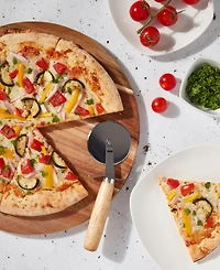 Tabletops Gallery Acacia Pizza Peel Cutter