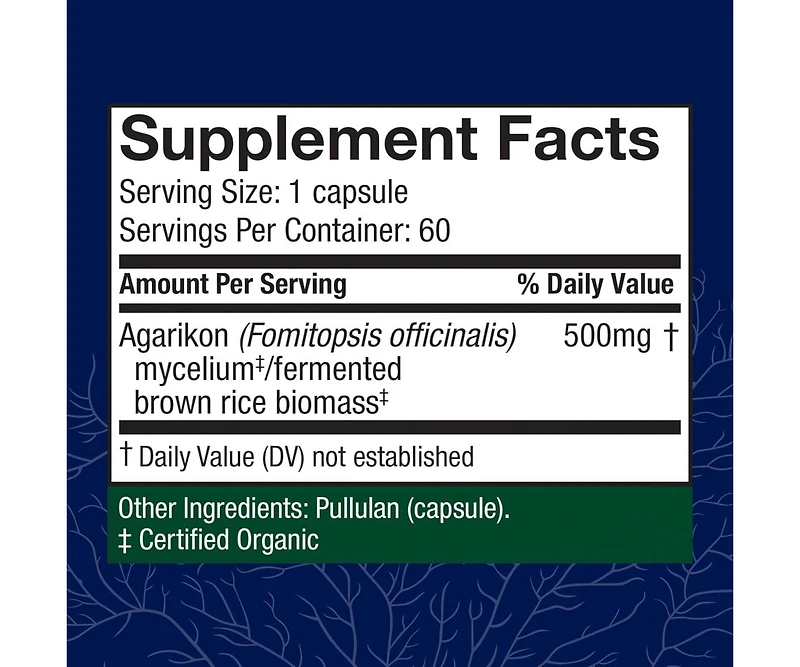 Host Defense Agarikon Capsules - Immune System Support Supplement