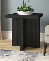 Hudson & Canal 22" Elna Wide Square Side Table