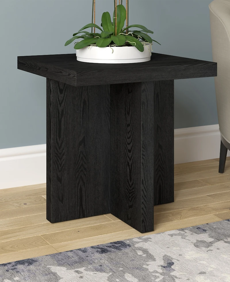 Hudson & Canal 22" Elna Wide Square Side Table