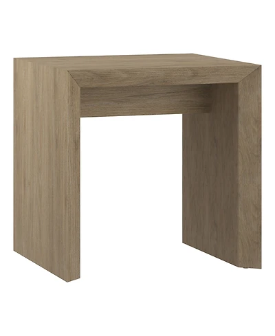 Hudson & Canal 22" Oswin Wide Rectangular Side Table