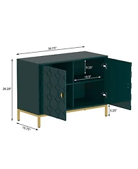 Freestanding Storage Cabinet 2-Door Accent Cabinet