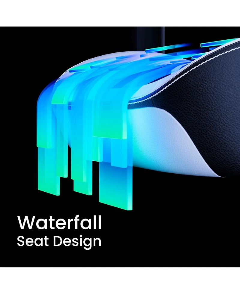 Vertagear SL5800 Ergonomic Large Gaming Chair featuring ContourMax Lumbar & VertaAir Seat systems - Rgb Led Kits Upgradeable Burgundy Red