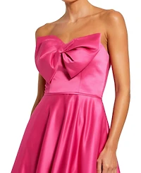 Mac Duggal Women's Strapless A-Line Bow Ballgown