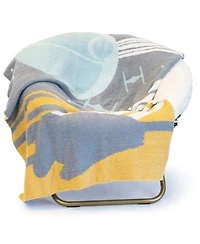 Saturday Park Star Wars Death Star Battle 50x60 Feather Knit Throw Blanket