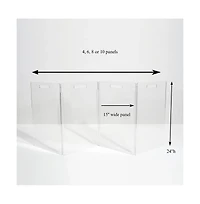 Hiddin Low Pet Gate Zig Zag Options 4 panel