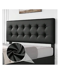 Bed Frame,With 4 Storage Drawers And Headboard, Linen Upholstered Platform Frame With Wooden Slats Support, Button Tufted Design