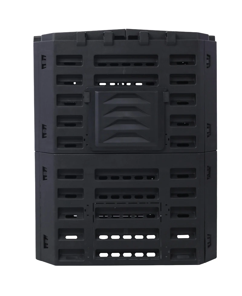 Slickblue Garden Composter Bin Made from Recycled Plastic – 90 Gallons (340 Liters) Large Capacity Compost Bin for Fertile Soil