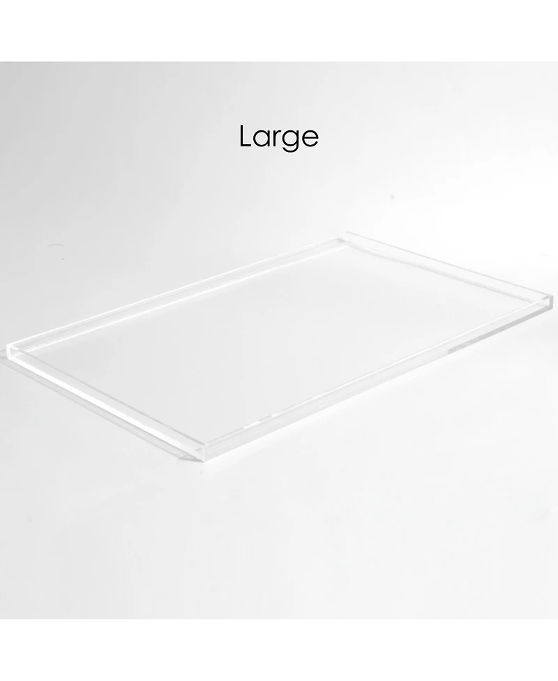 Hiddin Clear Overflow Feeder Tray, Large