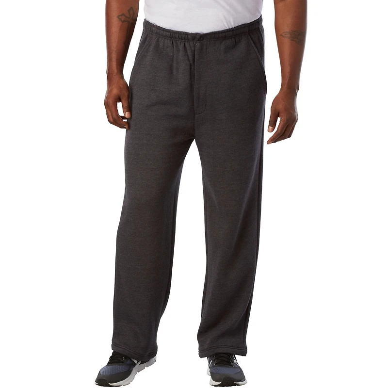 KingSize Big & Tall Fleece Zip Fly Sweatpants