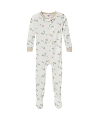 Gerber Baby Boys Snug Fit Footed Pajamas, 4-Pack, Moose