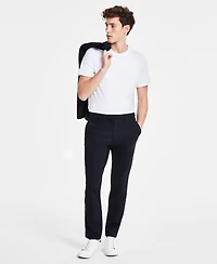 Alfani Men's Classic-Fit Solid Stretch Suit Pants, Created for Macy's