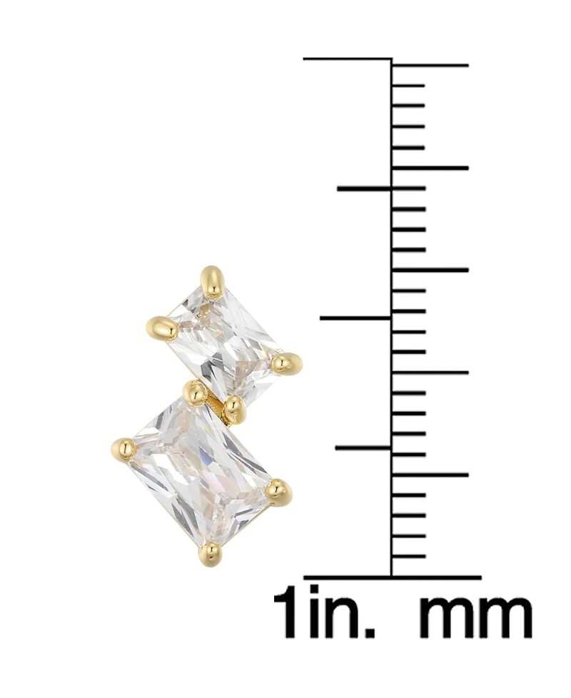 Macy's Cubic Zirconia Emerald-Cut Earrings