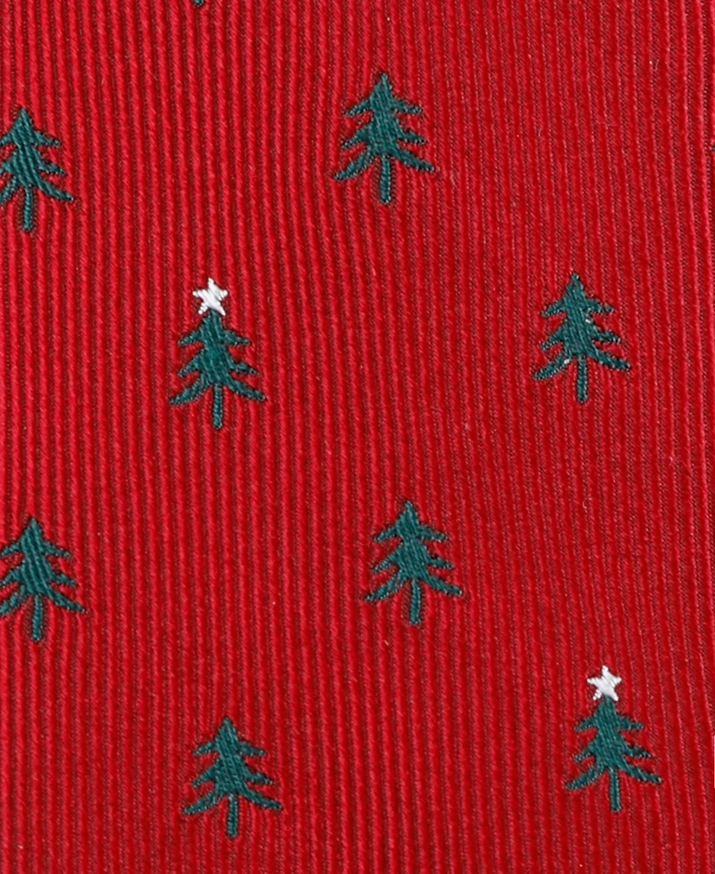 Tommy Hilfiger Boys Holiday Christmas Tree Pre-Tied Zipper Necktie