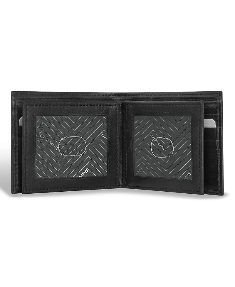 Champs Men's Classic Collection Leather Multi-Wing Id Wallet
