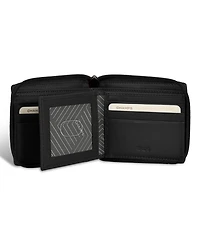 Champs Men's Onyx Collection Leather Zip Around Wallet