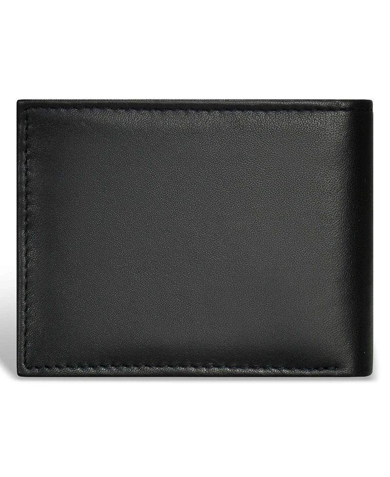 Champs Men's Classic Collection Leather Center-Wing Wallet