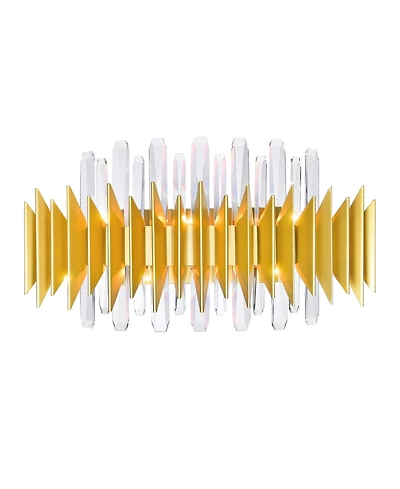 Cwi Lighting 12" Metal Cityscape 7 Light Wall Sconce