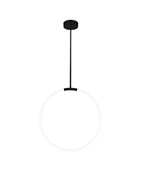 Cwi Lighting 24" Metal Hoops 1 Light Led Chandelier