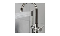 Slickblue Freestanding Bathtub Faucet - High Flow Tub Filler with Handheld Shower and Swivel Spout