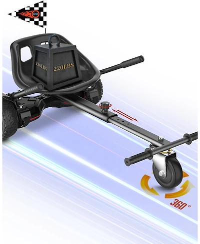 Gyroor Hoverboard Seat Attachment, hoverboard go kart attachment with Adjustable Frame Length Compatible with 6.5'' 8'' 10'' Hoverboard, Best Hoverboa