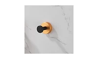 Slickblue Round Base Wall-Mounted Coat Hook with Screws Durable and Stylish Organizer for Coats and Accessories