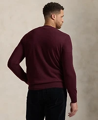 Polo Ralph Lauren Men's Big & Tall Washable Wool V-Neck Sweater